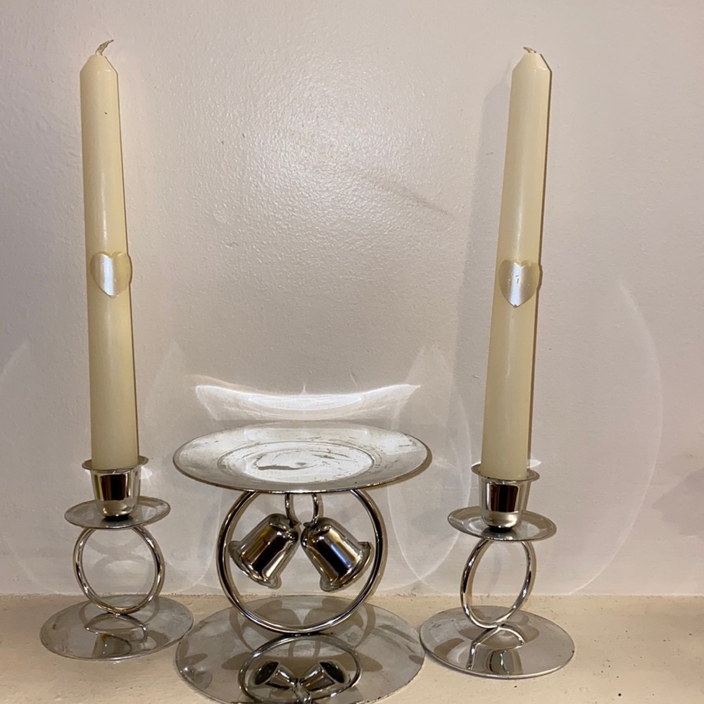 When two become one, candle set for wedding/Union